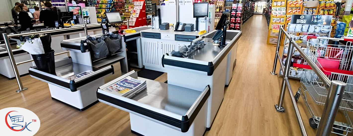 Efficient and Stylish Supermarket Cashier Counters | Find Your Custom Solution Now!