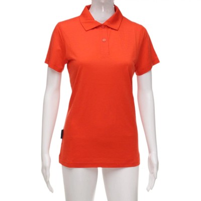 Women's Short Sleeve Polo - Australian Merino Wool - Red Clay (Dark Orange) Profile Picture