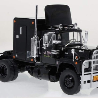 IXO 1:43 Scale 1966 Mack R-Series Dual-Axle Tractor w/Sleeper “R.D. Trucking” (Black) Profile Picture