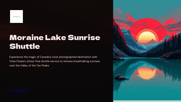 PPT - Everything You Need to Know About Moraine Lake Sunrise Shuttle PowerPoint Presentation - ID:14507178
