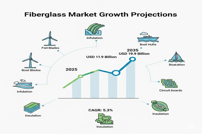 Fiberglass Market Set to Reach USD 19.9 Billion by 2035 as Manufacturers Accelerate Innovation in Composites – FMIBlog