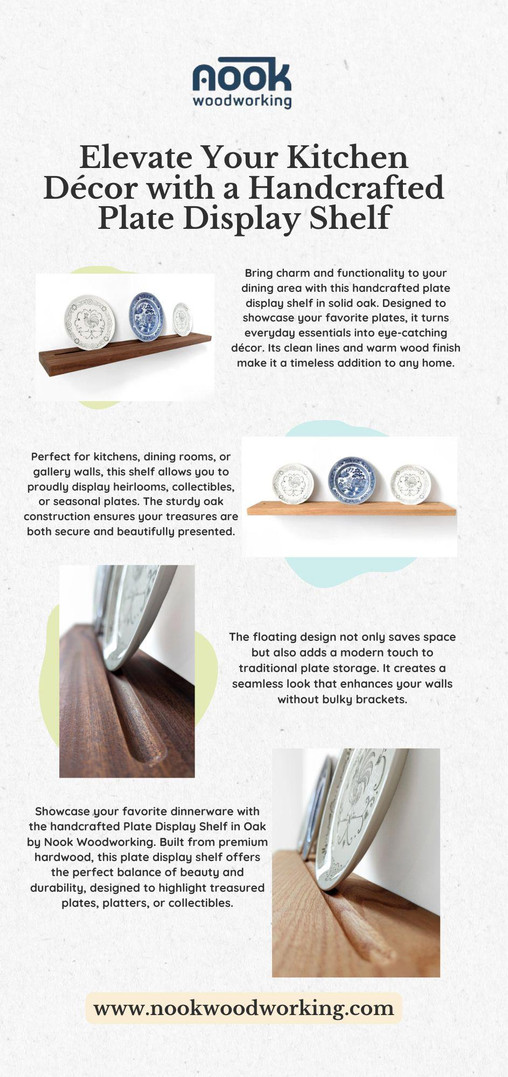 Elevate Your Kitchen Décor with a Handcrafted Plate Display