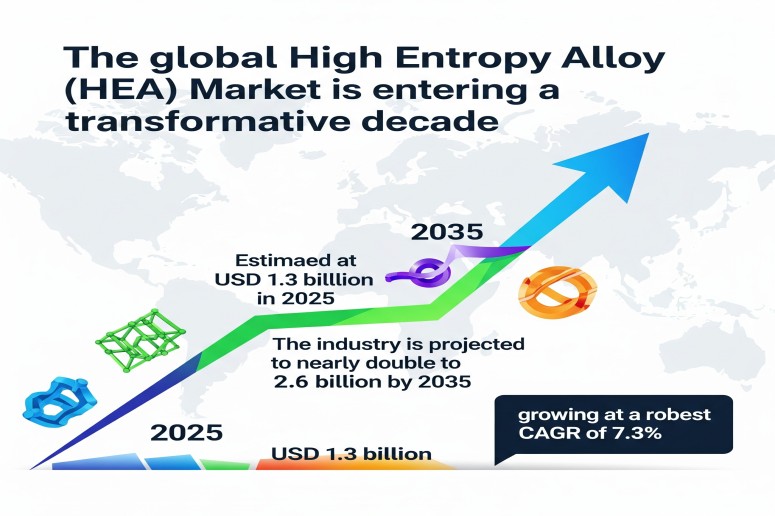 High Entropy Alloy Market Enters a Decade of Innovation, Forecasting USD 2.6 Billion by 2035 | FMI – FMIBlog