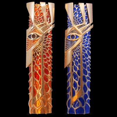 Mezuzah case "eye" and enamel Profile Picture