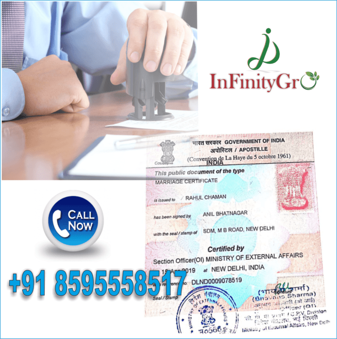 Bachelorhood Certificate Apostille | Singleness Certificate Attestation