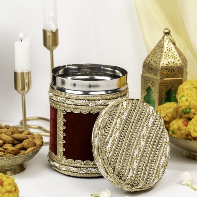 Saaj Velvet Ladoo Box Small (Long Shape) Profile Picture