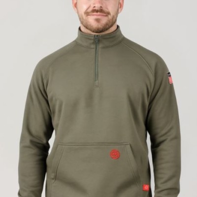 NKE FR 1/4 ZIP SWEATSHIRT - OD GREEN Profile Picture
