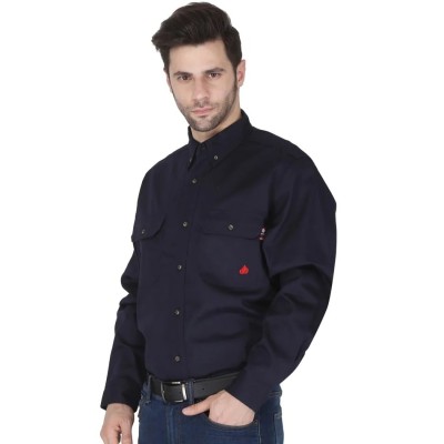 Forge Fr Men's Navy Button Long Sleeve Shirt Profile Picture