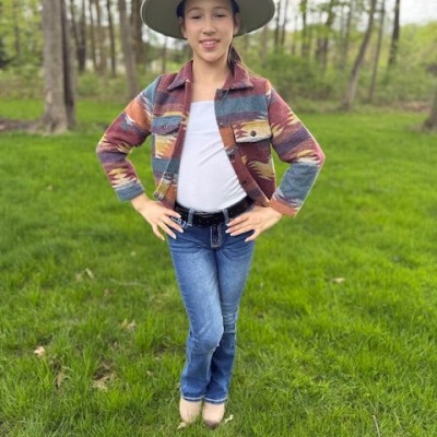 Girls Western Bootcut Jeans - Cross Design in Stratch Premium Denim Fabric Profile Picture