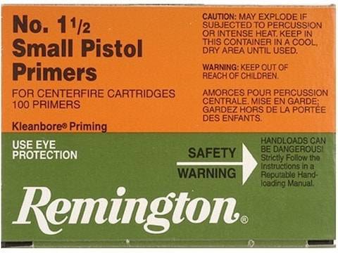 Buy Remington Small Pistol Primers #1-1/2 Online | In Stock & For Sale