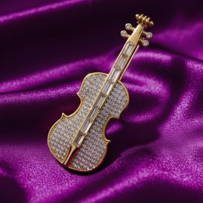 Crystal Symphony Violin Brooch Profile Picture