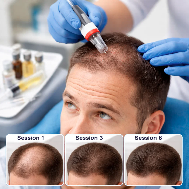 Hair Regrowth with Microneedling & PRP in New Jersey
