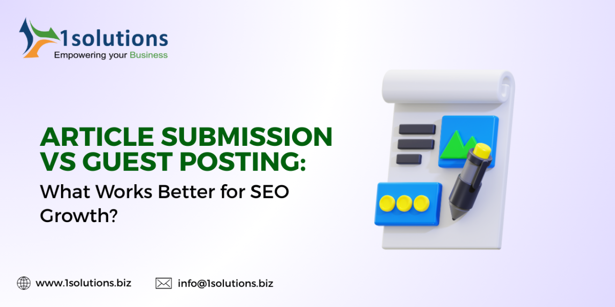 Article Submission Vs Guest Posting: What Works Better For SEO Growth? | Author 1Solutions | Sociomix