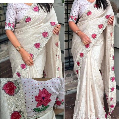 Multi thread embroidery work in saree with cutwork & boaring work Profile Picture