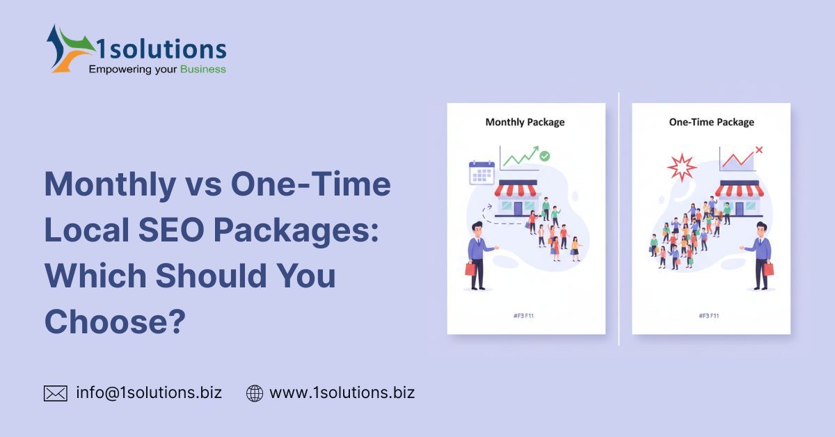 Monthly vs One Time Local SEO Packages: Which Should You Choose? – @1solutionsbiz on Tumblr