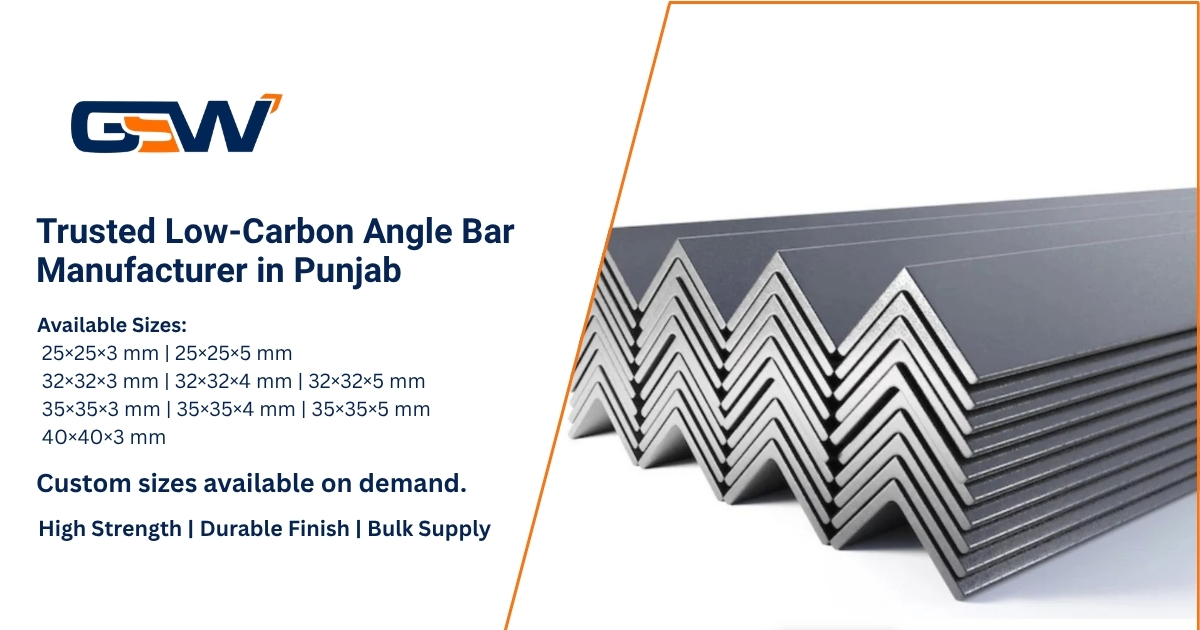 Trusted Low-Carbon Angle Bar Manufacturer in Punjab