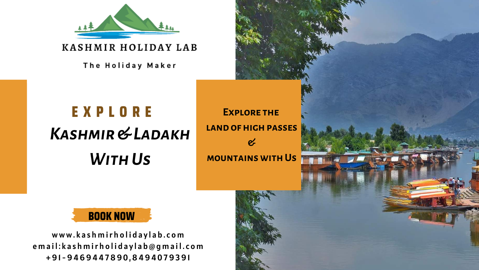 Best Travel agent in Srinagar Kashmir - Kashmir Holiday Lab Tour And Travels