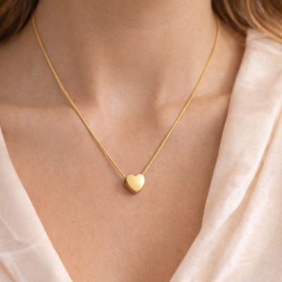 Mini Heart Pendant Necklace – Premium Anti-Tarnish Gold Finish Profile Picture