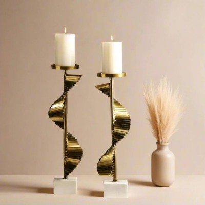 Spirale Gold Candleholders Set of 2 Profile Picture