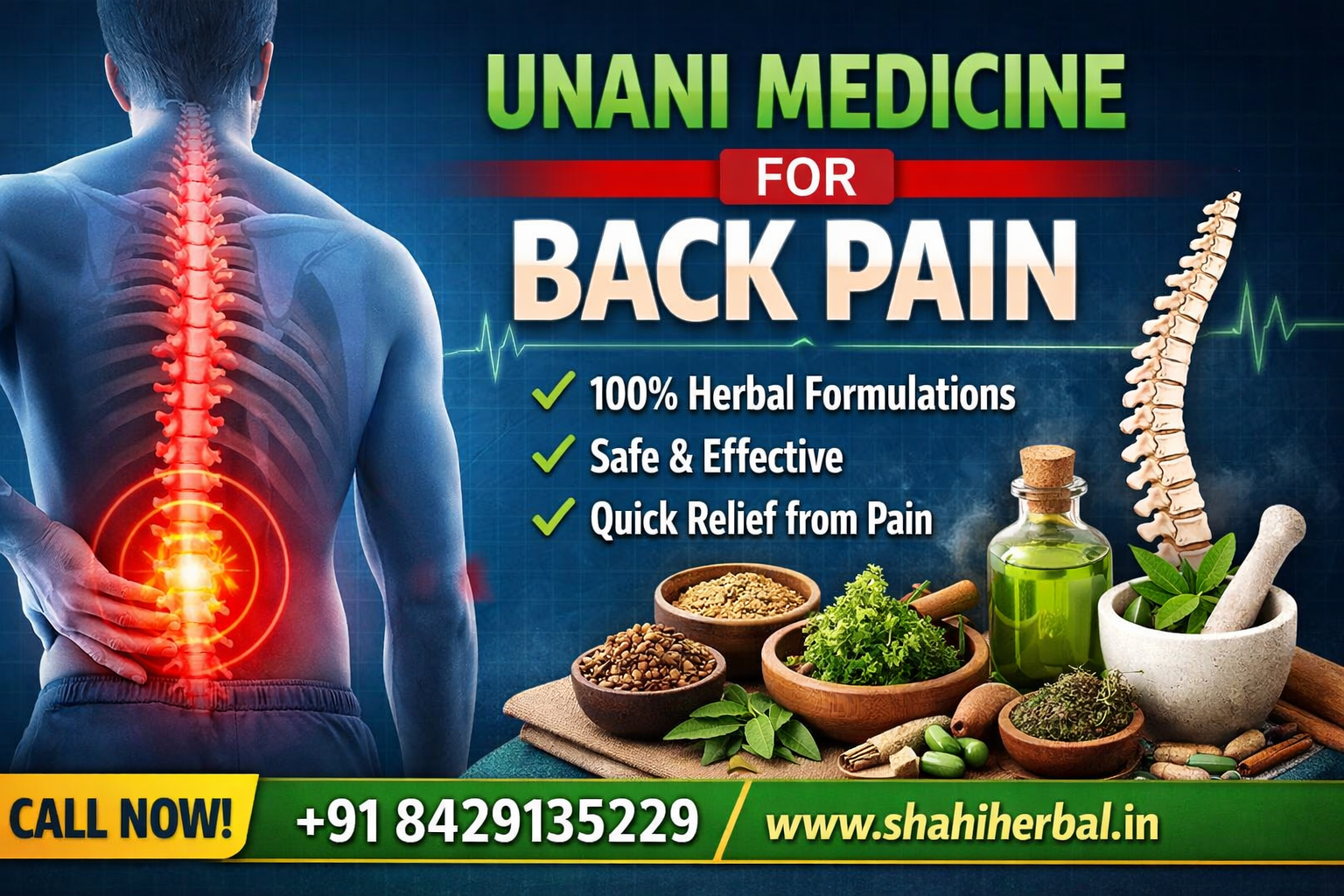 Natural Healing with Unani Medicine for Back Pain: A Holistic Approach to Relief