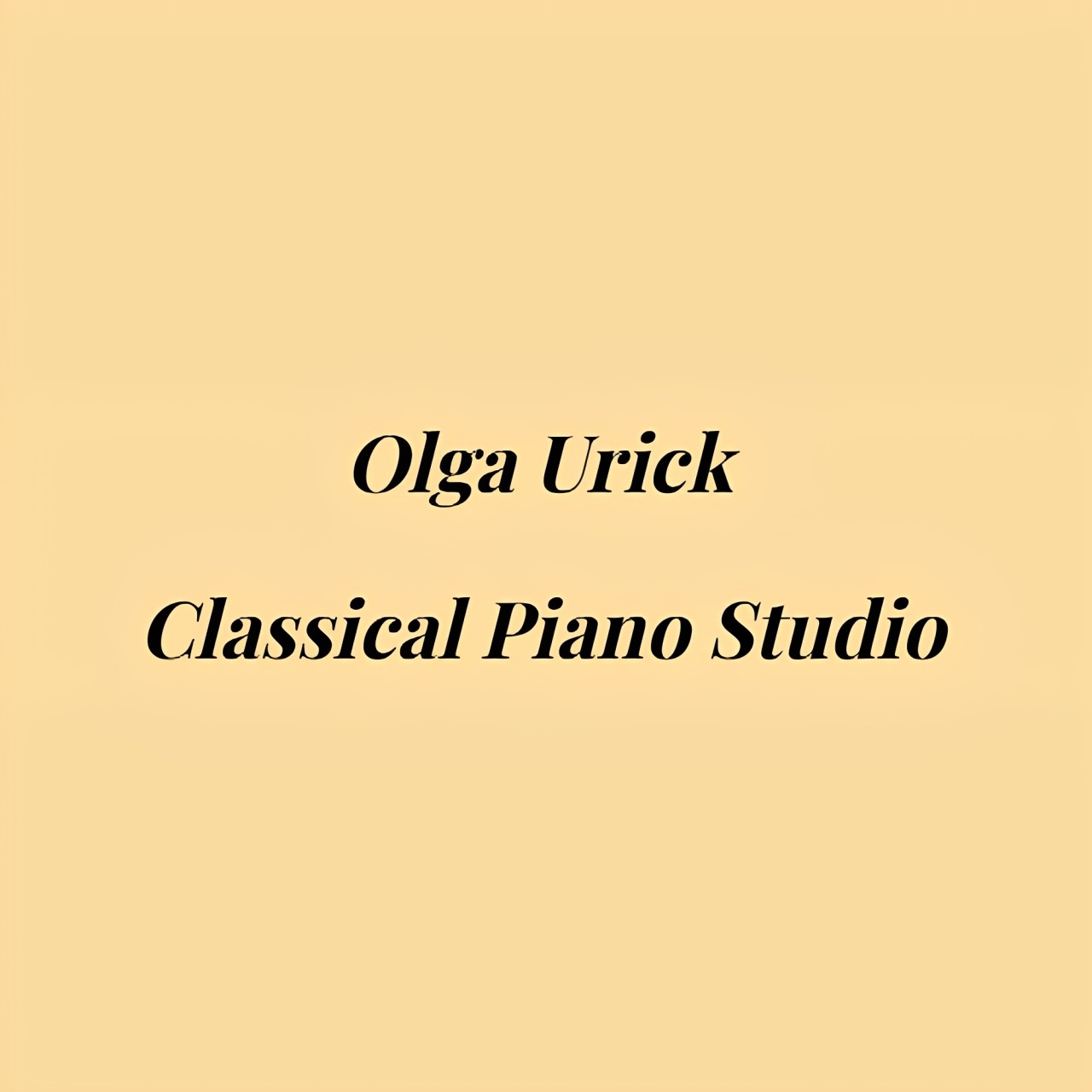 Olga Urick Classical Piano Studio