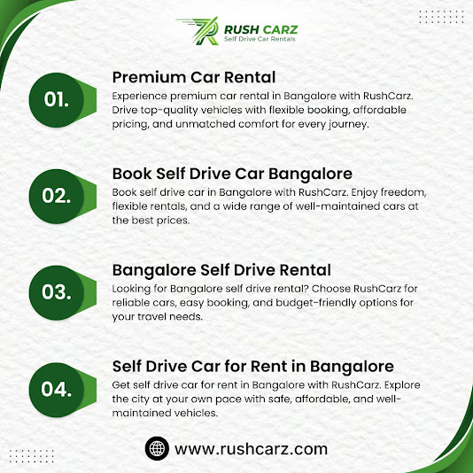 One Day Car Rental Bangalore – Flexible Travel with RUSH CAR RENTALS LLP