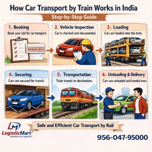 How Car Transport by Train Works in India: Step-by-Step Guide