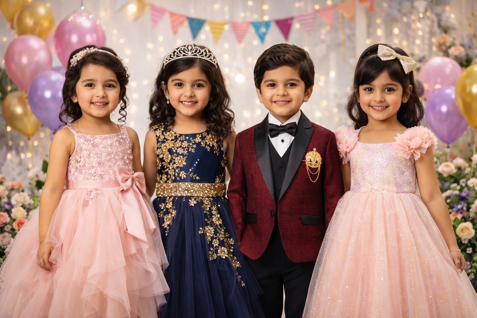 Kids Party Wear Dress Supplier India - Lekhus Collection