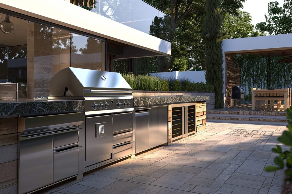 Custom Weatherproof Outdoor Kitchen Cabinets in Toronto