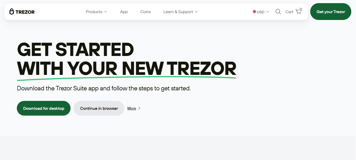 Trezor iostart