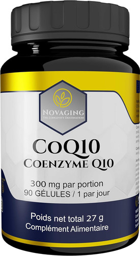CoEnzyme Q10 300 mg énergie cellulaire | Novaging