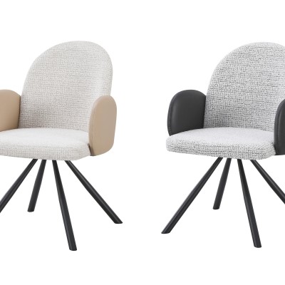 Set of 2 - Mia Swivel Dining Chair with Arms Profile Picture
