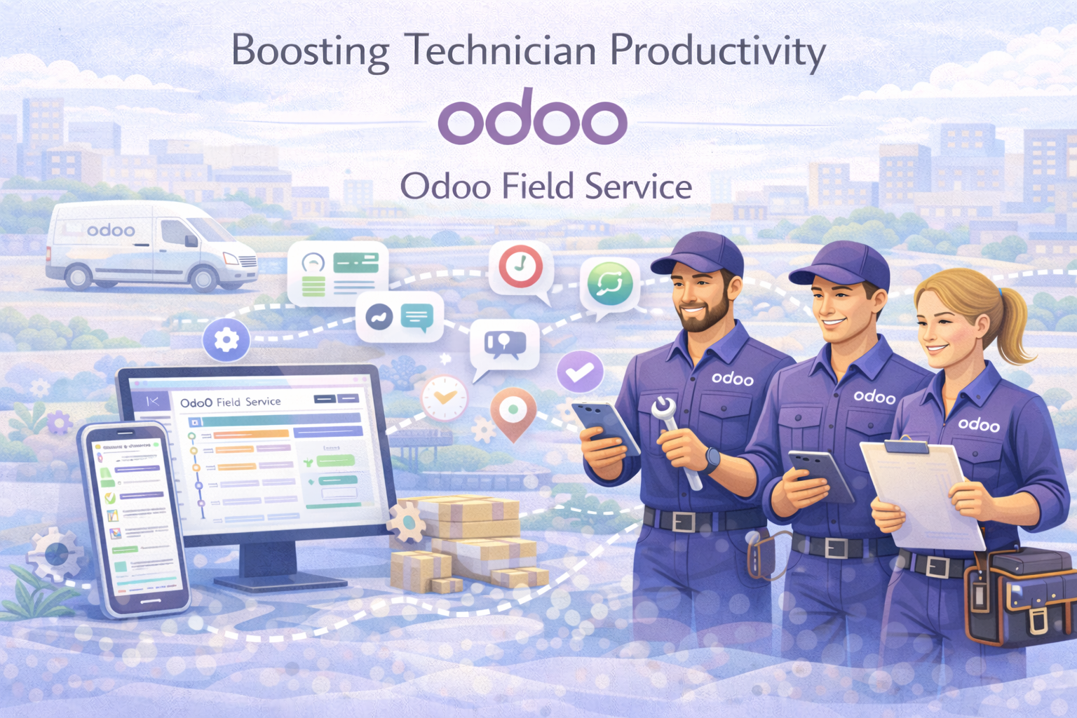 Boosting Technician Productivity with Odoo Field Service