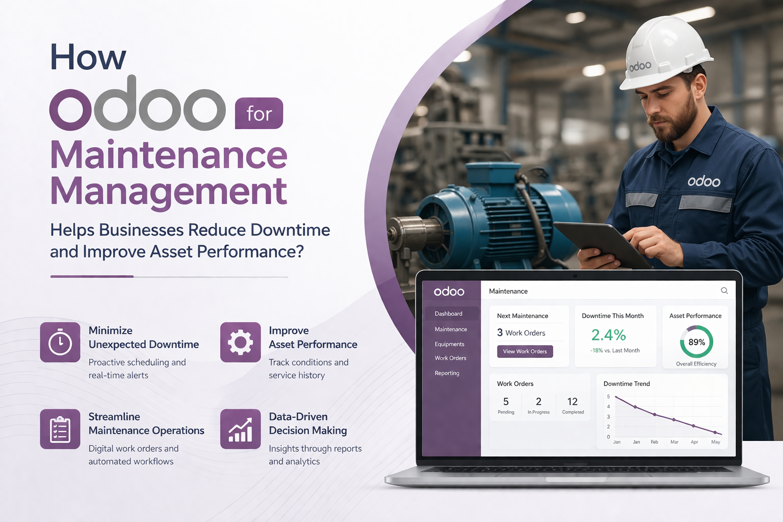 How Odoo Maintenance Helps Businesses Reduce Downtime and Improve Asset Performance? - The Viral Blogs