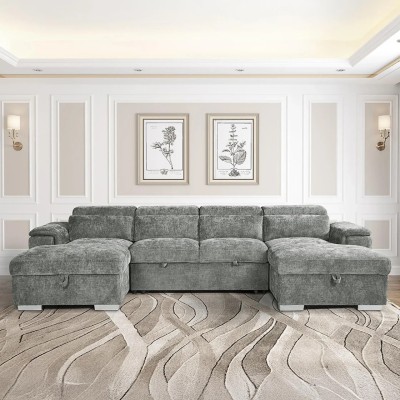 Alaya Sofabed | Grey U Shape Corner | 326 x 166 x 166 CM Profile Picture