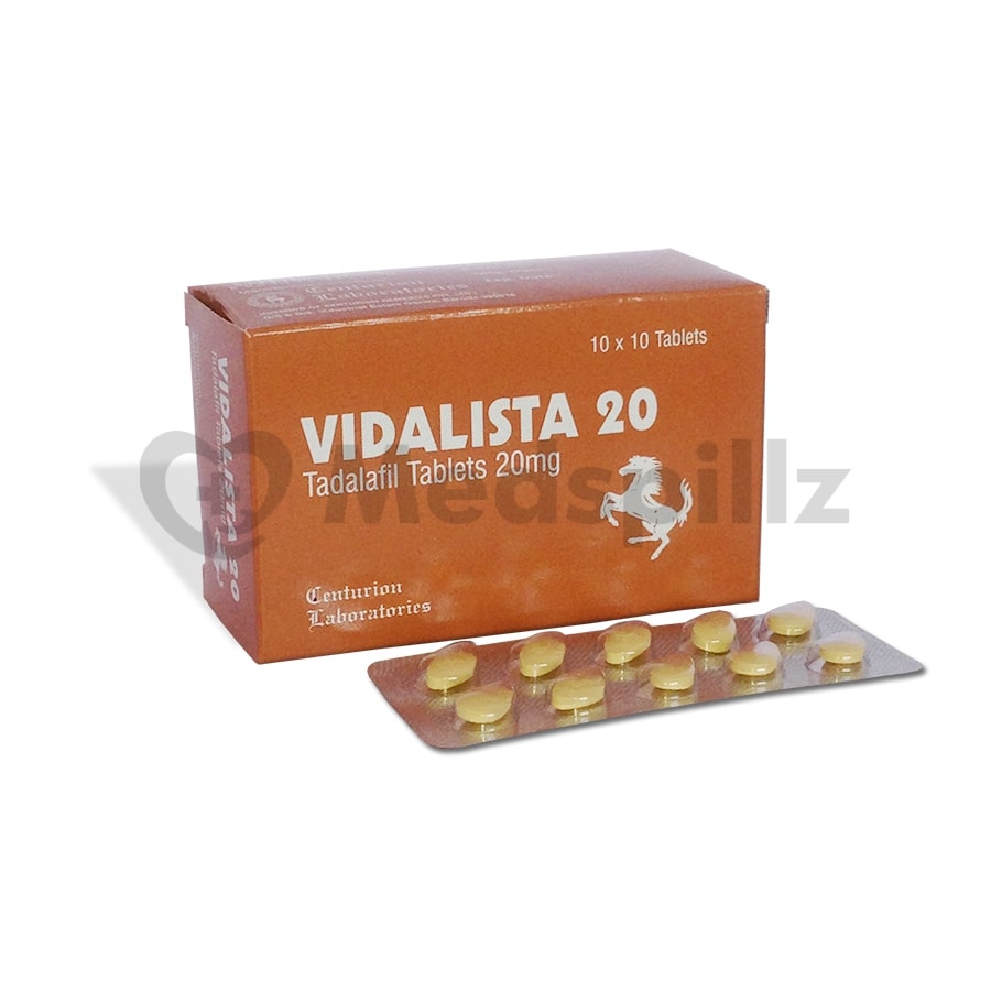 Buy Vidalista 20 mg for Sale | Tadalafil | Buy Online at USA