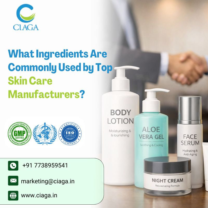 What Ingredients Are Commonly Used by Top Skin Care Manufacturers?