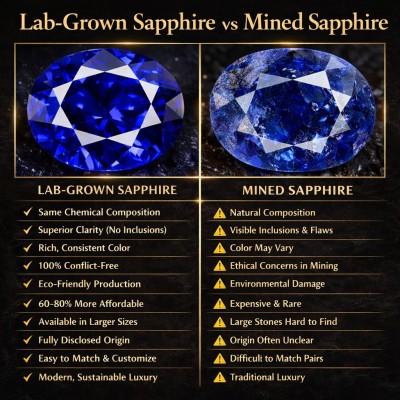 2.50 Carat Total Pear Cut Royal Blue Lab-Grown Sapphire Ring in 925 Sterling Silver Profile Picture