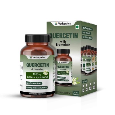 Quercetin with Bromelain Capsules 1000mg | Vedapulse Profile Picture