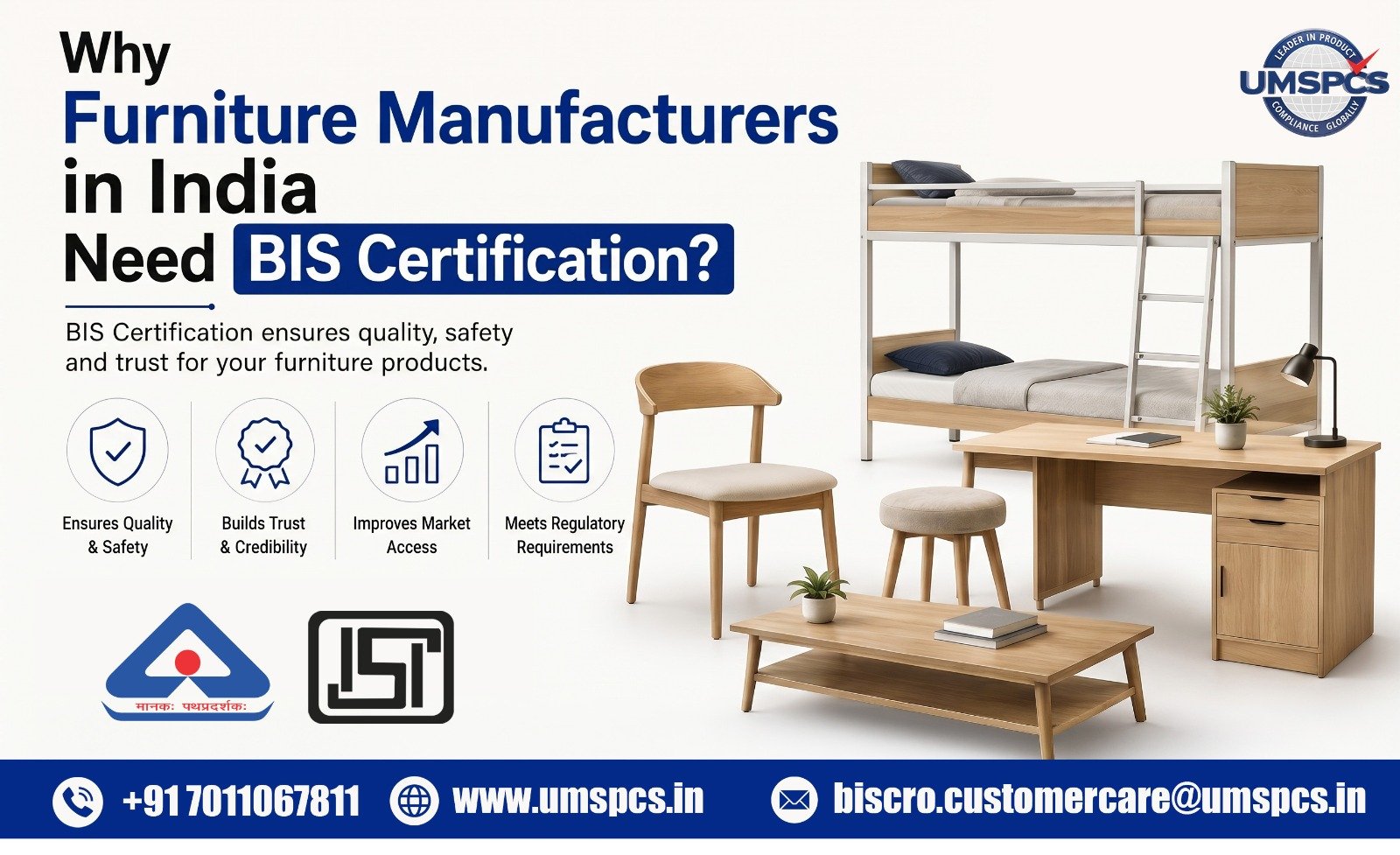 Why Furniture Manufacturers in India Need BIS ISI Certification